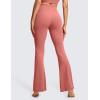 imageCRZ YOGA High Waist Crossover Flare Leggings for Women 31quot  Bootcut Bell Bottoms V Cross Yoga PantsBriar Rose