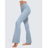 imageCRZ YOGA High Waist Crossover Flare Leggings for Women 31quot  Bootcut Bell Bottoms V Cross Yoga PantsCambric Blue