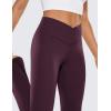 imageCRZ YOGA High Waist Crossover Flare Leggings for Women 31quot  Bootcut Bell Bottoms V Cross Yoga PantsDeep Purple