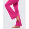 imageCRZ YOGA High Waist Crossover Flare Leggings for Women 31quot  Bootcut Bell Bottoms V Cross Yoga PantsHibiscus Purple