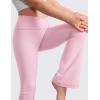 imageCRZ YOGA High Waist Crossover Flare Leggings for Women 31quot  Bootcut Bell Bottoms V Cross Yoga PantsPink Peony