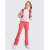 imageCRZ YOGA High Waist Crossover Flare Leggings for Women 31quot  Bootcut Bell Bottoms V Cross Yoga PantsRaspberry Sorbet