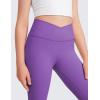 imageCRZ YOGA High Waist Crossover Flare Leggings for Women 31quot  Bootcut Bell Bottoms V Cross Yoga PantsRoyal Lilac