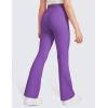 imageCRZ YOGA High Waist Crossover Flare Leggings for Women 31quot  Bootcut Bell Bottoms V Cross Yoga PantsRoyal Lilac