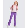 imageCRZ YOGA High Waist Crossover Flare Leggings for Women 31quot  Bootcut Bell Bottoms V Cross Yoga PantsRoyal Lilac