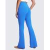 imageCRZ YOGA High Waist Crossover Flare Leggings for Women 31quot  Bootcut Bell Bottoms V Cross Yoga PantsSparkle Blue