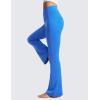 imageCRZ YOGA High Waist Crossover Flare Leggings for Women 31quot  Bootcut Bell Bottoms V Cross Yoga PantsSparkle Blue