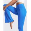 imageCRZ YOGA High Waist Crossover Flare Leggings for Women 31quot  Bootcut Bell Bottoms V Cross Yoga PantsSparkle Blue