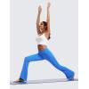 imageCRZ YOGA High Waist Crossover Flare Leggings for Women 31quot  Bootcut Bell Bottoms V Cross Yoga PantsSparkle Blue