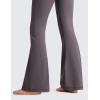 imageCRZ YOGA High Waist Crossover Flare Leggings for Women 31quot  Bootcut Bell Bottoms V Cross Yoga PantsTornado Grey