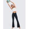 imageCRZ YOGA High Waist Crossover Flare Leggings for Women 31quot  Bootcut Bell Bottoms V Cross Yoga PantsTrue Navy