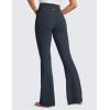 imageCRZ YOGA High Waist Crossover Flare Leggings for Women 31quot  Bootcut Bell Bottoms V Cross Yoga PantsTrue Navy