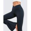 imageCRZ YOGA High Waist Crossover Flare Leggings for Women 31quot  Bootcut Bell Bottoms V Cross Yoga PantsTrue Navy
