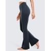 imageCRZ YOGA High Waist Crossover Flare Leggings for Women 31quot  Bootcut Bell Bottoms V Cross Yoga PantsTrue Navy