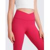 imageCRZ YOGA High Waist Crossover Flare Leggings for Women 31quot  Bootcut Bell Bottoms V Cross Yoga PantsViva Magenta