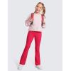 imageCRZ YOGA High Waist Crossover Flare Leggings for Women 31quot  Bootcut Bell Bottoms V Cross Yoga PantsViva Magenta