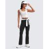 imageCRZ YOGA Womens Butterluxe High Waist Flare Pants 29quot  305quot  32quot  335quot  Yoga Bootcut Wide Leg with Pocket LoungeBlack