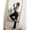 imageCRZ YOGA Womens Butterluxe High Waist Flare Pants 29quot  305quot  32quot  335quot  Yoga Bootcut Wide Leg with Pocket LoungeBlack