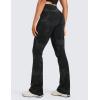 imageCRZ YOGA Womens Butterluxe High Waist Flare Pants 29quot  305quot  32quot  335quot  Yoga Bootcut Wide Leg with Pocket LoungeBlack Tie Dye Flowers