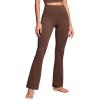 imageCRZ YOGA Womens Butterluxe High Waist Flare Pants 29quot  305quot  32quot  335quot  Yoga Bootcut Wide Leg with Pocket LoungeCoffee Brown