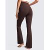 imageCRZ YOGA Womens Butterluxe High Waist Flare Pants 29quot  305quot  32quot  335quot  Yoga Bootcut Wide Leg with Pocket LoungeHot Fudge Brown
