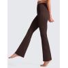 imageCRZ YOGA Womens Butterluxe High Waist Flare Pants 29quot  305quot  32quot  335quot  Yoga Bootcut Wide Leg with Pocket LoungeHot Fudge Brown