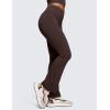 imageCRZ YOGA Womens Butterluxe High Waist Flare Pants 29quot  305quot  32quot  335quot  Yoga Bootcut Wide Leg with Pocket LoungeHot Fudge Brown