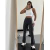 imageCRZ YOGA Womens Butterluxe High Waist Flare Pants 29quot  305quot  32quot  335quot  Yoga Bootcut Wide Leg with Pocket LoungeMysterious Grey