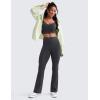 imageCRZ YOGA Womens Butterluxe High Waist Flare Pants 29quot  305quot  32quot  335quot  Yoga Bootcut Wide Leg with Pocket LoungeMysterious Grey