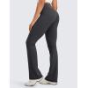 imageCRZ YOGA Womens Butterluxe High Waist Flare Pants 29quot  305quot  32quot  335quot  Yoga Bootcut Wide Leg with Pocket LoungeMysterious Grey
