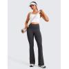 imageCRZ YOGA Womens Butterluxe High Waist Flare Pants 29quot  305quot  32quot  335quot  Yoga Bootcut Wide Leg with Pocket LoungeMysterious Grey
