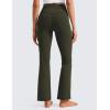 imageCRZ YOGA Womens Butterluxe High Waist Flare Pants 29quot  305quot  32quot  335quot  Yoga Bootcut Wide Leg with Pocket LoungeOlive Green