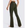 imageCRZ YOGA Womens Butterluxe High Waist Flare Pants 29quot  305quot  32quot  335quot  Yoga Bootcut Wide Leg with Pocket LoungeOlive Green