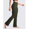 imageCRZ YOGA Womens Butterluxe High Waist Flare Pants 29quot  305quot  32quot  335quot  Yoga Bootcut Wide Leg with Pocket LoungeOlive Green