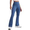 imageCRZ YOGA Womens Butterluxe High Waist Flare Pants 29quot  305quot  32quot  335quot  Yoga Bootcut Wide Leg with Pocket LoungePitch Blue
