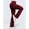 imageCRZ YOGA Womens Butterluxe High Waist Flare Pants 29quot  305quot  32quot  335quot  Yoga Bootcut Wide Leg with Pocket LoungeRed Merlot