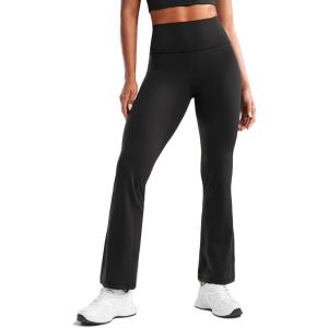 imageCRZ YOGA Womens Butterluxe High Waist Flare Pants 29quot  305quot  32quot  335quot  Yoga Bootcut Wide Leg with Pocket LoungeBlack