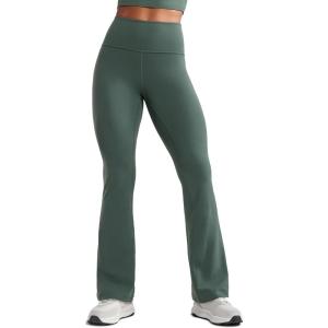 imageCRZ YOGA Womens Butterluxe High Waist Flare Pants 29quot  305quot  32quot  335quot  Yoga Bootcut Wide Leg with Pocket LoungeDark Forest Green
