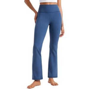 imageCRZ YOGA Womens Butterluxe High Waist Flare Pants 29quot  305quot  32quot  335quot  Yoga Bootcut Wide Leg with Pocket LoungePitch Blue