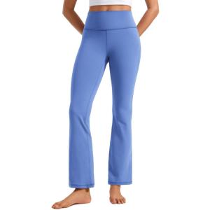imageCRZ YOGA Womens Butterluxe High Waist Flare Pants 29quot  305quot  32quot  335quot  Yoga Bootcut Wide Leg with Pocket LoungeWild Indigo