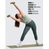 imageCRZ YOGA Womens Seamless Ribbed Longline High Neck Sports Bra  Racerback Padded Slim Fit Crop Tank Top with Built in PadsDark Green Heather