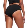 imageCRZ YOGA Bikini Bottoms for Women Mid Rise Full Coverage Bathing Suit Swimsuit Basic Swim BriefsBlack