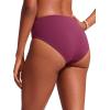 imageCRZ YOGA Bikini Bottoms for Women Mid Rise Full Coverage Bathing Suit Swimsuit Basic Swim BriefsFuchsia