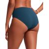 imageCRZ YOGA Bikini Bottoms for Women Mid Rise Full Coverage Bathing Suit Swimsuit Basic Swim BriefsInsignia Blue