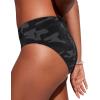 imageCRZ YOGA Bikini Bottoms for Women Mid Rise Full Coverage Bathing Suit Swimsuit Basic Swim BriefsJungle Camouflage Gray