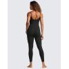 imageCRZ YOGA Butterluxe Jumpsuits for Women Yoga Workout Casual One Piece Leggings Romper with Built in BraBlack