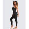 imageCRZ YOGA Butterluxe Jumpsuits for Women Yoga Workout Casual One Piece Leggings Romper with Built in BraBlack