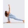 imageCRZ YOGA Butterluxe Jumpsuits for Women Yoga Workout Casual One Piece Leggings Romper with Built in BraCambric Blue