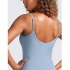 imageCRZ YOGA Butterluxe Jumpsuits for Women Yoga Workout Casual One Piece Leggings Romper with Built in BraCambric Blue