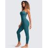 imageCRZ YOGA Butterluxe Jumpsuits for Women Yoga Workout Casual One Piece Leggings Romper with Built in BraGreen Jade